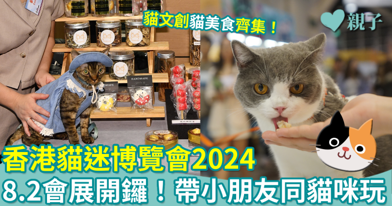 親子好去處︳香港貓迷博覽會2024　大小朋友現場同貓貓互動