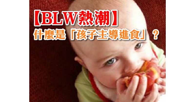 【BLW熱潮】什麼是「孩子主導進食」？