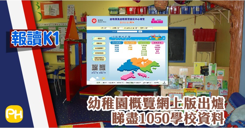【報讀K1】幼稚園概覽網上版出爐 睇盡1050學校資料