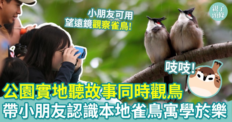親子好去處｜公園實地聽故事同時觀鳥　帶小朋友認識本地雀鳥寓學於樂