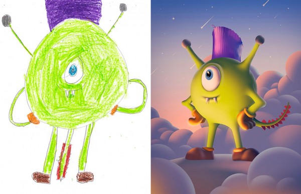 go monster project kids drawings inspire artists 60 880 600x387