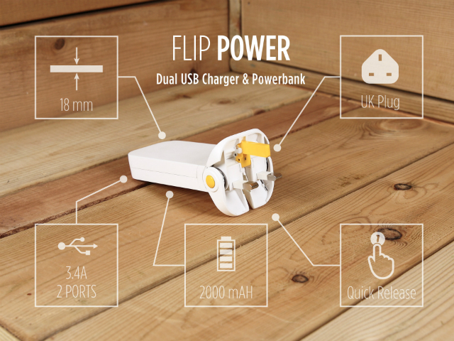 【產品推介】flip-power摺疊充電插頭