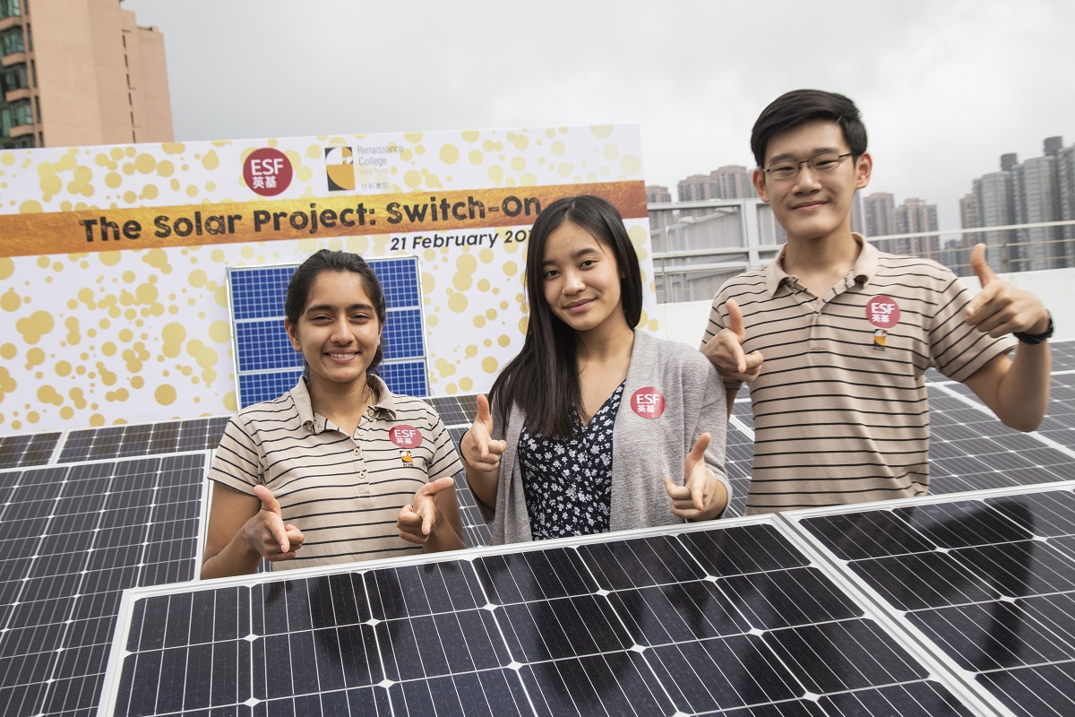 【全港首次】學生領導太陽能項目 接駁中電電網發電